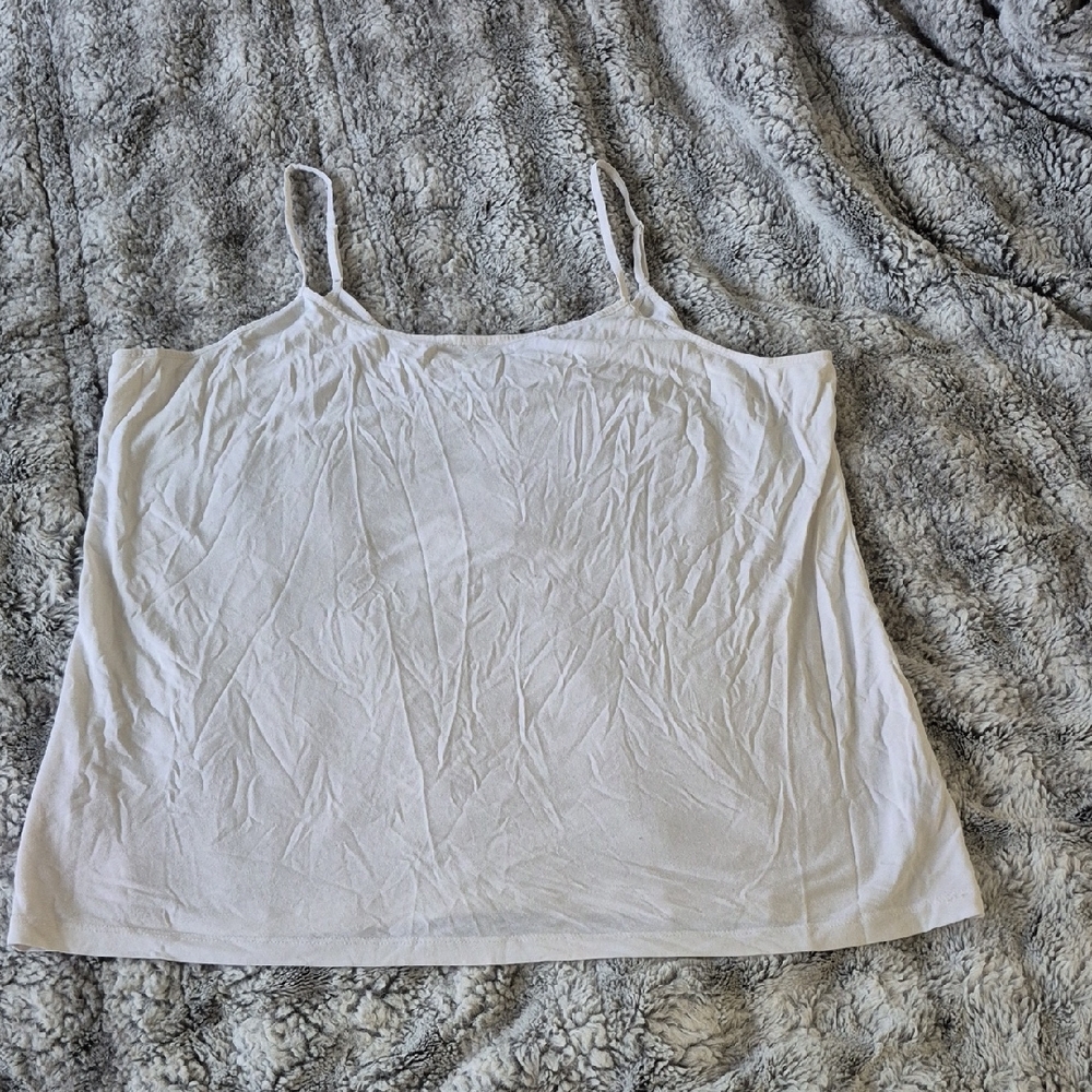 Time and Tru 🖤 White Camisole Top (644)